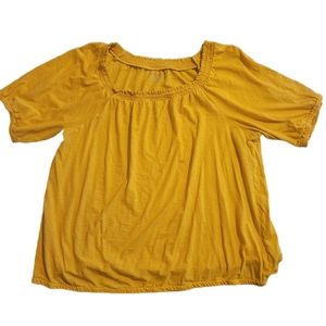 Loft Mustard Yellow Plus Size 3X 24/26 Shirt